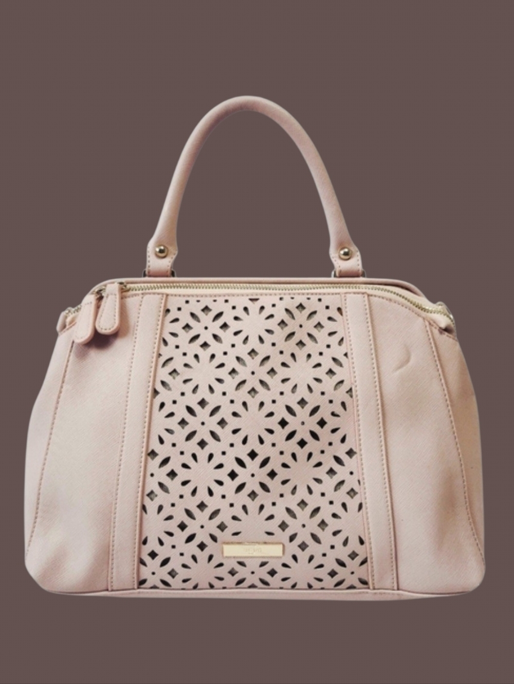 Heys Bliss Satchel Handbag Blush Cut Out Floral